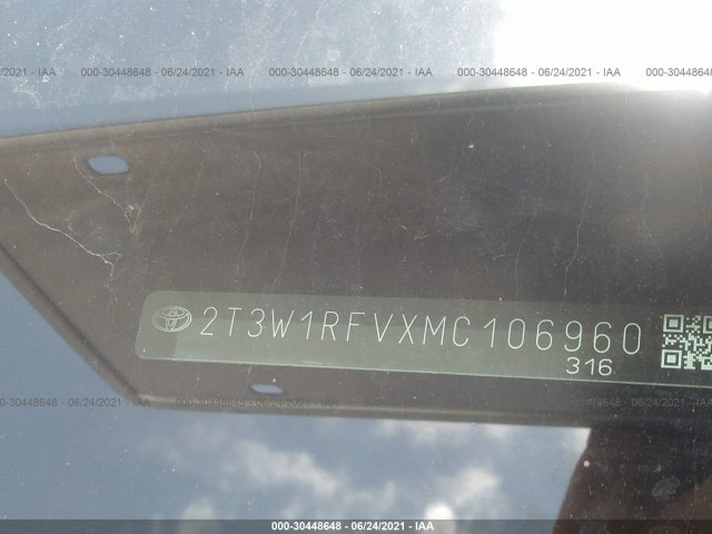 Photo 8 VIN: 2T3W1RFVXMC106960 - TOYOTA RAV4 