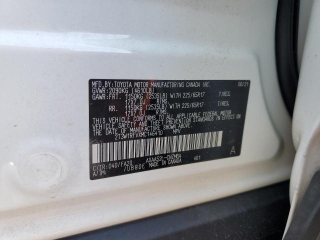 Photo 12 VIN: 2T3W1RFVXMC146410 - TOYOTA RAV4 XLE 