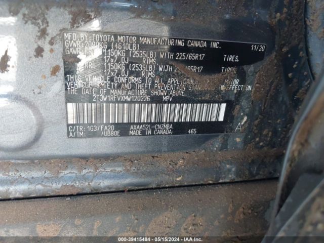 Photo 8 VIN: 2T3W1RFVXMW120226 - TOYOTA RAV4 