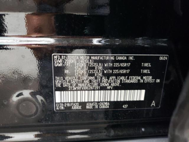 Photo 12 VIN: 2T3W1RFVXRC287291 - TOYOTA RAV4 XLE 