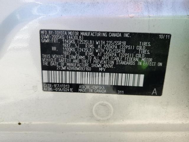 Photo 13 VIN: 2T3WF4DV6BW093160 - TOYOTA RAV4 SPORT 