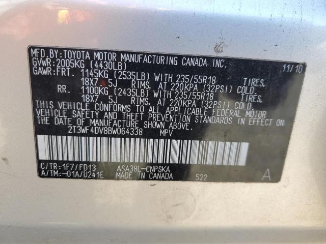 Photo 12 VIN: 2T3WF4DV8BW064338 - TOYOTA RAV4 SPORT 