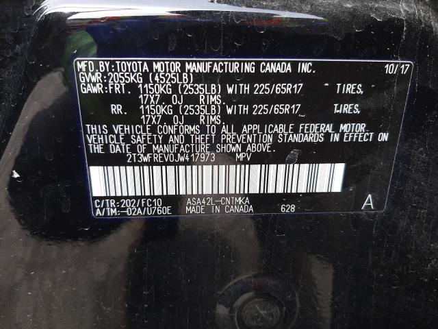 Photo 9 VIN: 2T3WFREV0JW417973 - TOYOTA RAV4 ADVEN 