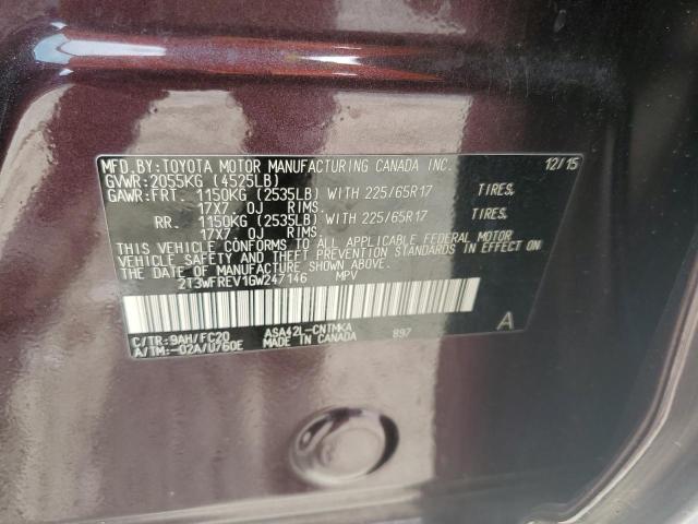 Photo 13 VIN: 2T3WFREV1GW247146 - TOYOTA RAV4 XLE 