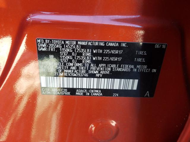 Photo 9 VIN: 2T3WFREV2GW293746 - TOYOTA RAV4 XLE 