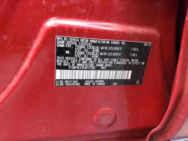 Photo 13 VIN: 2T3WFREV3FW217595 - TOYOTA RAV4 XLE 