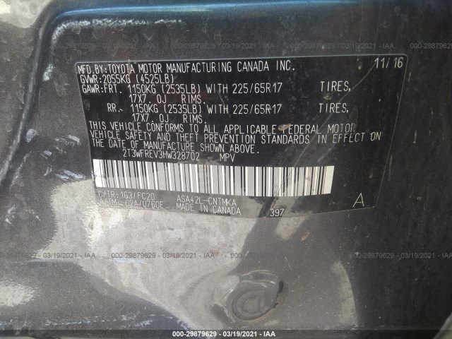 Photo 8 VIN: 2T3WFREV3HW328702 - TOYOTA RAV4 