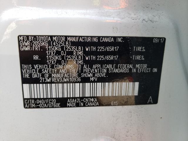 Photo 9 VIN: 2T3WFREV3JW410936 - TOYOTA RAV4 ADVEN 