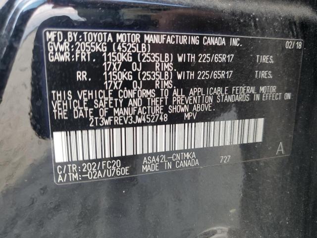 Photo 12 VIN: 2T3WFREV3JW452748 - TOYOTA RAV4 ADVEN 