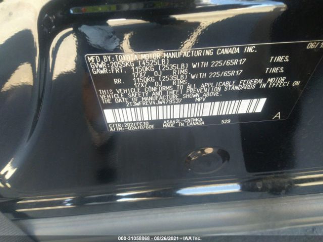 Photo 8 VIN: 2T3WFREV4JW479537 - TOYOTA RAV4 