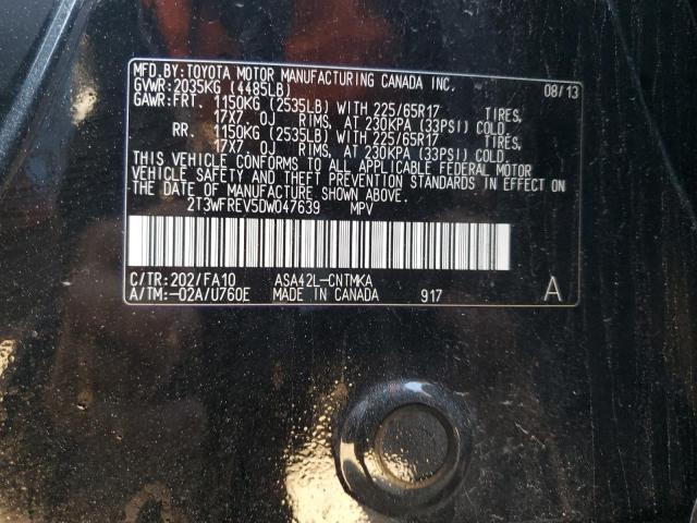 Photo 9 VIN: 2T3WFREV5DW047639 - TOYOTA RAV4 XLE 