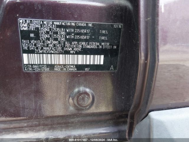 Photo 8 VIN: 2T3WFREV5HW340771 - TOYOTA RAV4 