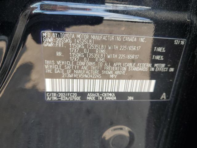 Photo 12 VIN: 2T3WFREV5HW342245 - TOYOTA RAV4 XLE 