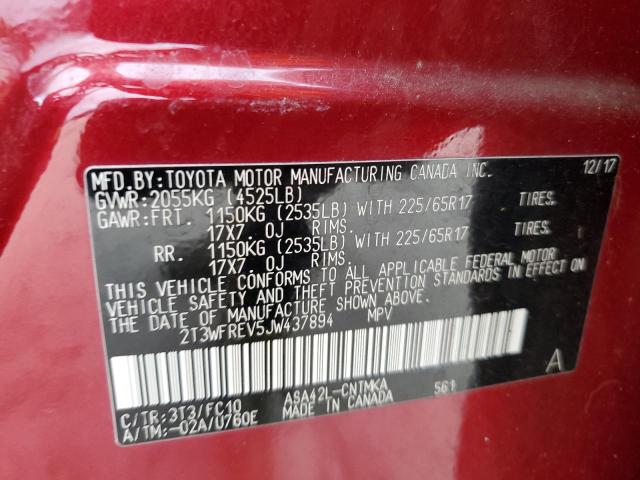 Photo 13 VIN: 2T3WFREV5JW437894 - TOYOTA RAV4 