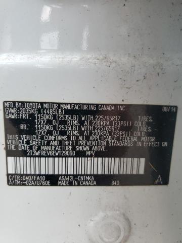 Photo 13 VIN: 2T3WFREV6EW129090 - TOYOTA RAV4 XLE 