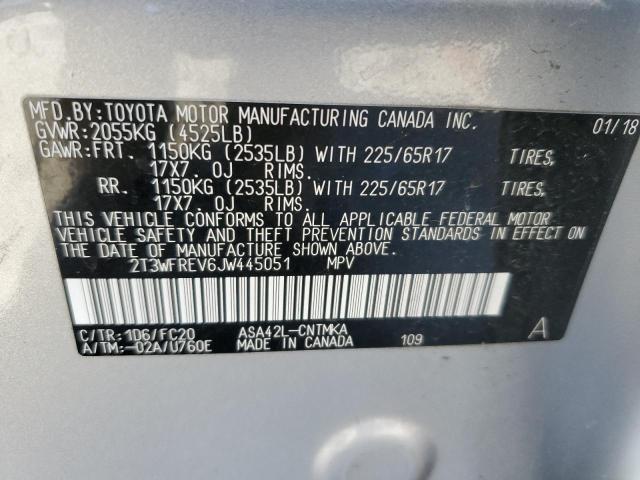 Photo 11 VIN: 2T3WFREV6JW445051 - TOYOTA RAV4 