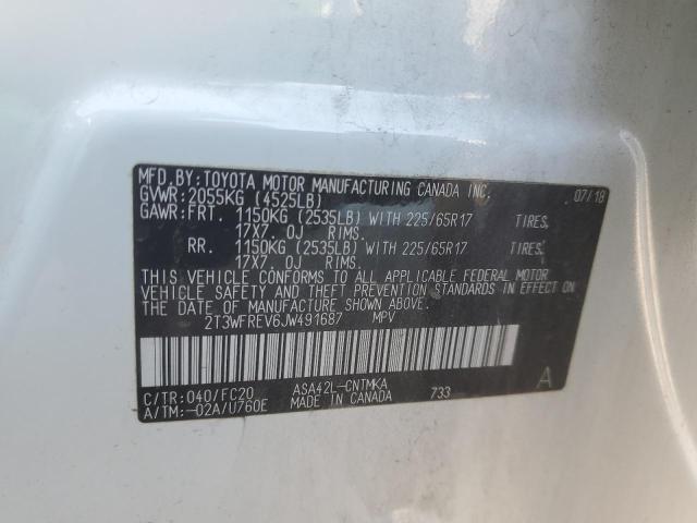 Photo 12 VIN: 2T3WFREV6JW491687 - TOYOTA RAV4 ADVEN 