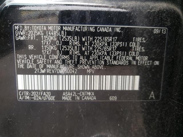 Photo 11 VIN: 2T3WFREV7DW050042 - TOYOTA RAV4 XLE 