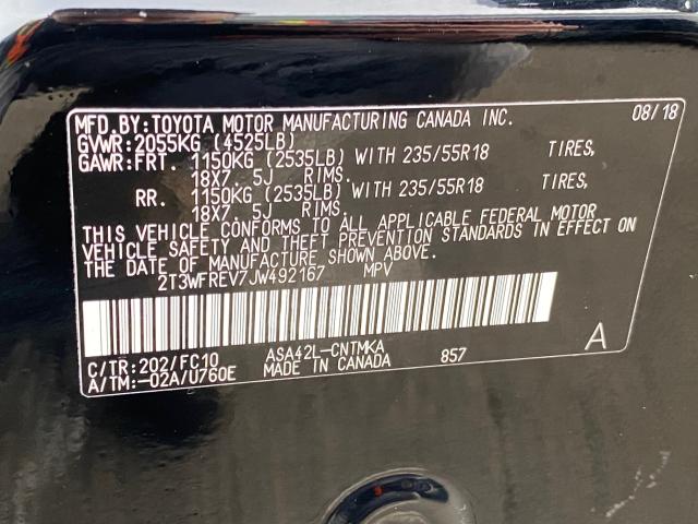 Photo 9 VIN: 2T3WFREV7JW492167 - TOYOTA RAV4 ADVEN 