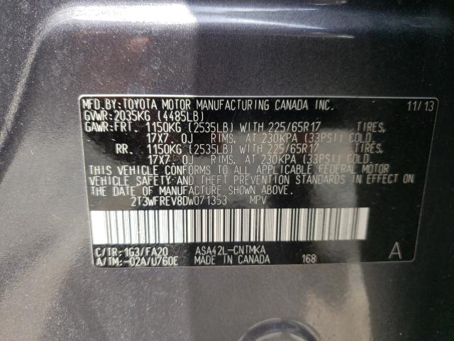 Photo 9 VIN: 2T3WFREV8DW071353 - TOYOTA RAV4 XLE 