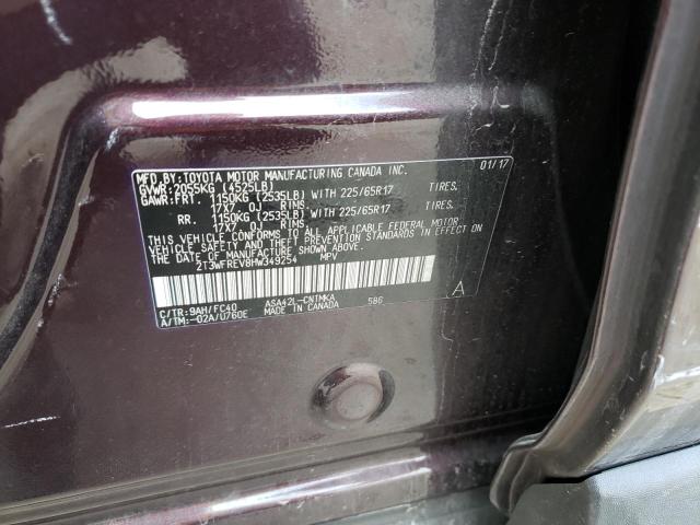 Photo 12 VIN: 2T3WFREV8HW349254 - TOYOTA RAV4 XLE 