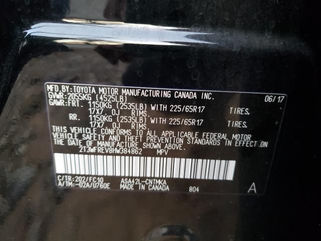 Photo 9 VIN: 2T3WFREV8HW384862 - TOYOTA RAV4 XLE 