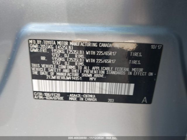 Photo 8 VIN: 2T3WFREV8JW414951 - TOYOTA RAV4 