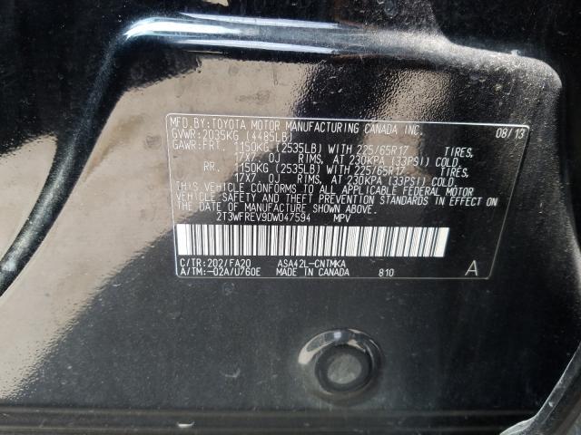 Photo 9 VIN: 2T3WFREV9DW047594 - TOYOTA RAV4 XLE 