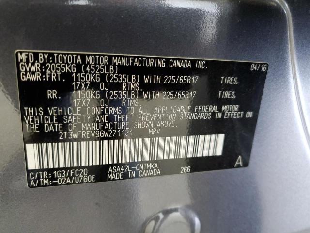 Photo 12 VIN: 2T3WFREV9GW271131 - TOYOTA RAV4 XLE 