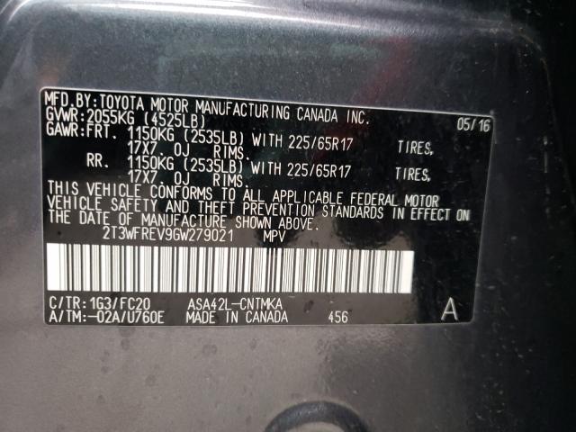 Photo 9 VIN: 2T3WFREV9GW279021 - TOYOTA RAV4 XLE 