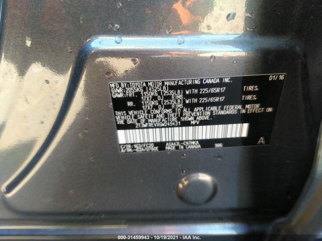 Photo 8 VIN: 2T3WFREVXGW249431 - TOYOTA RAV4 