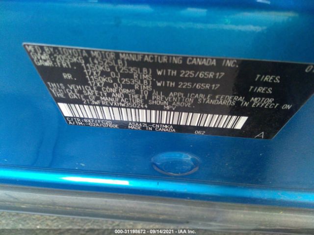 Photo 8 VIN: 2T3WFREVXHW350244 - TOYOTA RAV4 