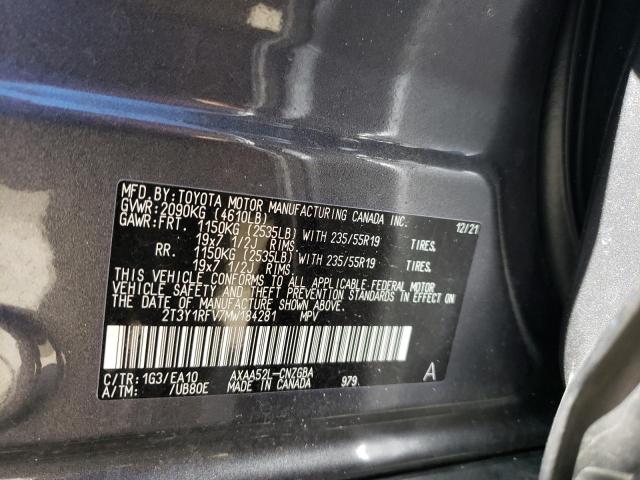 Photo 12 VIN: 2T3Y1RFV7MW184281 - TOYOTA RAV4 