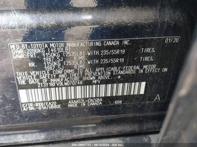 Photo 8 VIN: 2T3Y1RFV9LW070748 - TOYOTA RAV4 