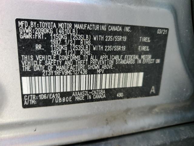 Photo 12 VIN: 2T3Y1RFV9MC127436 - TOYOTA RAV4 