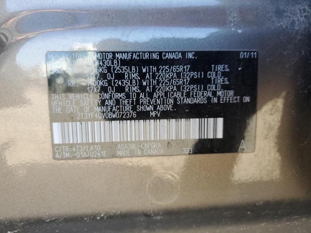 Photo 11 VIN: 2T3YF4DV0BW072376 - TOYOTA RAV4 