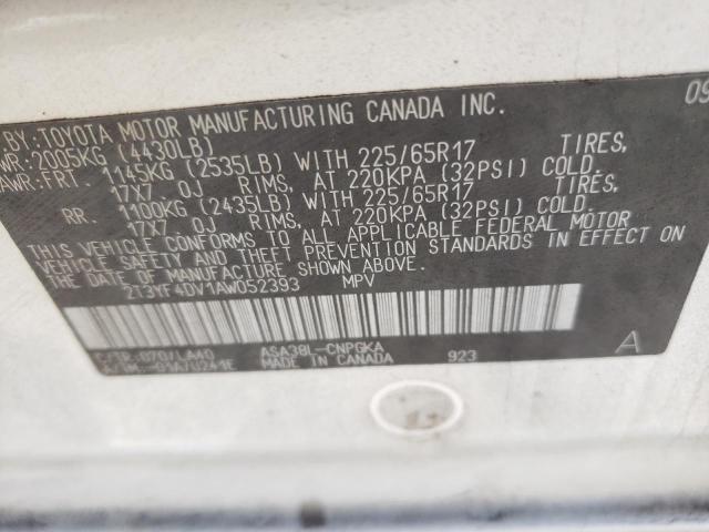 Photo 12 VIN: 2T3YF4DV1AW052393 - TOYOTA RAV4 