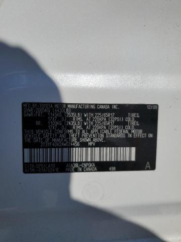 Photo 12 VIN: 2T3YF4DV2AW024456 - TOYOTA RAV4 LIMIT 