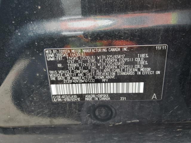 Photo 12 VIN: 2T3YF4DV2BW101232 - TOYOTA RAV4 LIMIT 