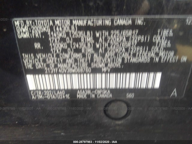 Photo 8 VIN: 2T3YF4DV3BW068760 - TOYOTA RAV4 