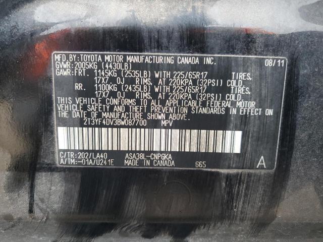 Photo 11 VIN: 2T3YF4DV3BW087700 - TOYOTA RAV4 