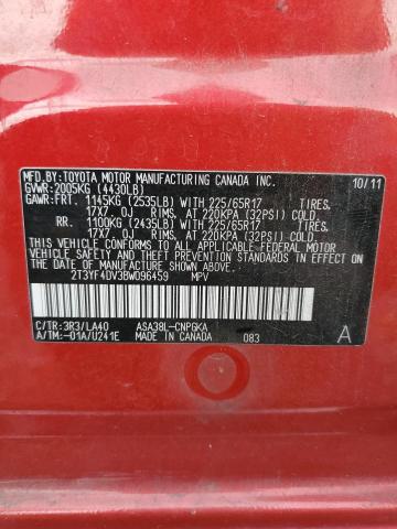 Photo 12 VIN: 2T3YF4DV3BW096459 - TOYOTA RAV4 LIMIT 