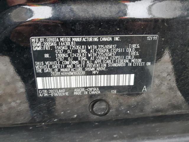 Photo 12 VIN: 2T3YF4DV4BW103239 - TOYOTA RAV4 LIMIT 