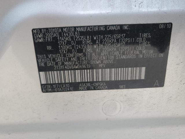 Photo 12 VIN: 2T3YF4DV8AW049619 - TOYOTA RAV4 LIMIT 