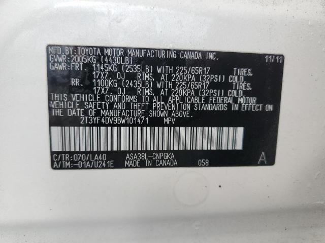 Photo 13 VIN: 2T3YF4DV9BW101471 - TOYOTA RAV4 LIMIT 