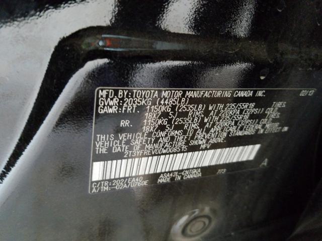 Photo 9 VIN: 2T3YFREV0DW008515 - TOYOTA RAV4 LIMIT 