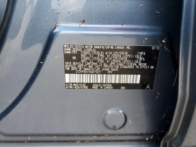 Photo 13 VIN: 2T3YFREV1EW075917 - TOYOTA RAV4 LIMIT 