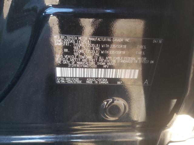 Photo 13 VIN: 2T3YFREV1GW275330 - TOYOTA RAV4 LIMIT 