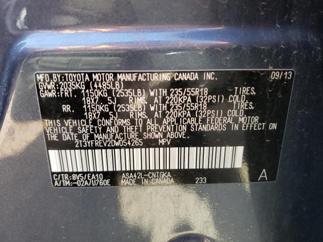 Photo 12 VIN: 2T3YFREV2DW054265 - TOYOTA RAV4 