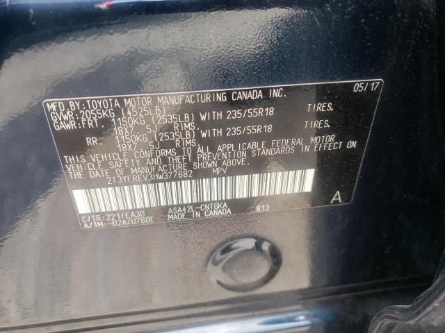 Photo 9 VIN: 2T3YFREV3HW377682 - TOYOTA RAV4 LIMIT 